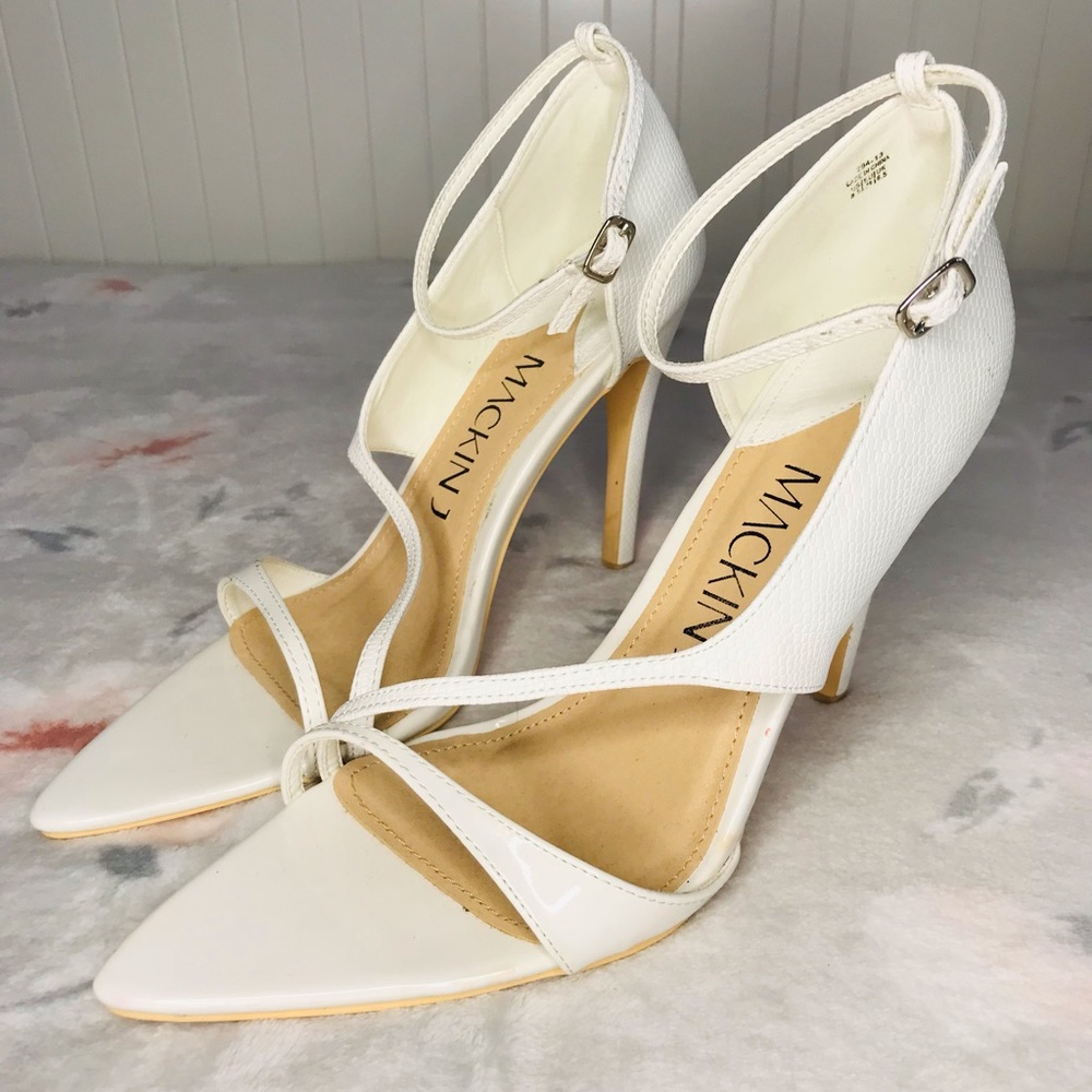 MACKIN J high heels, Color: White